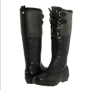 🆕️UGG Belcloud Duck Boots Black Waterproof Hiking Gorpcore Sz 8.5 Indie Sleeze